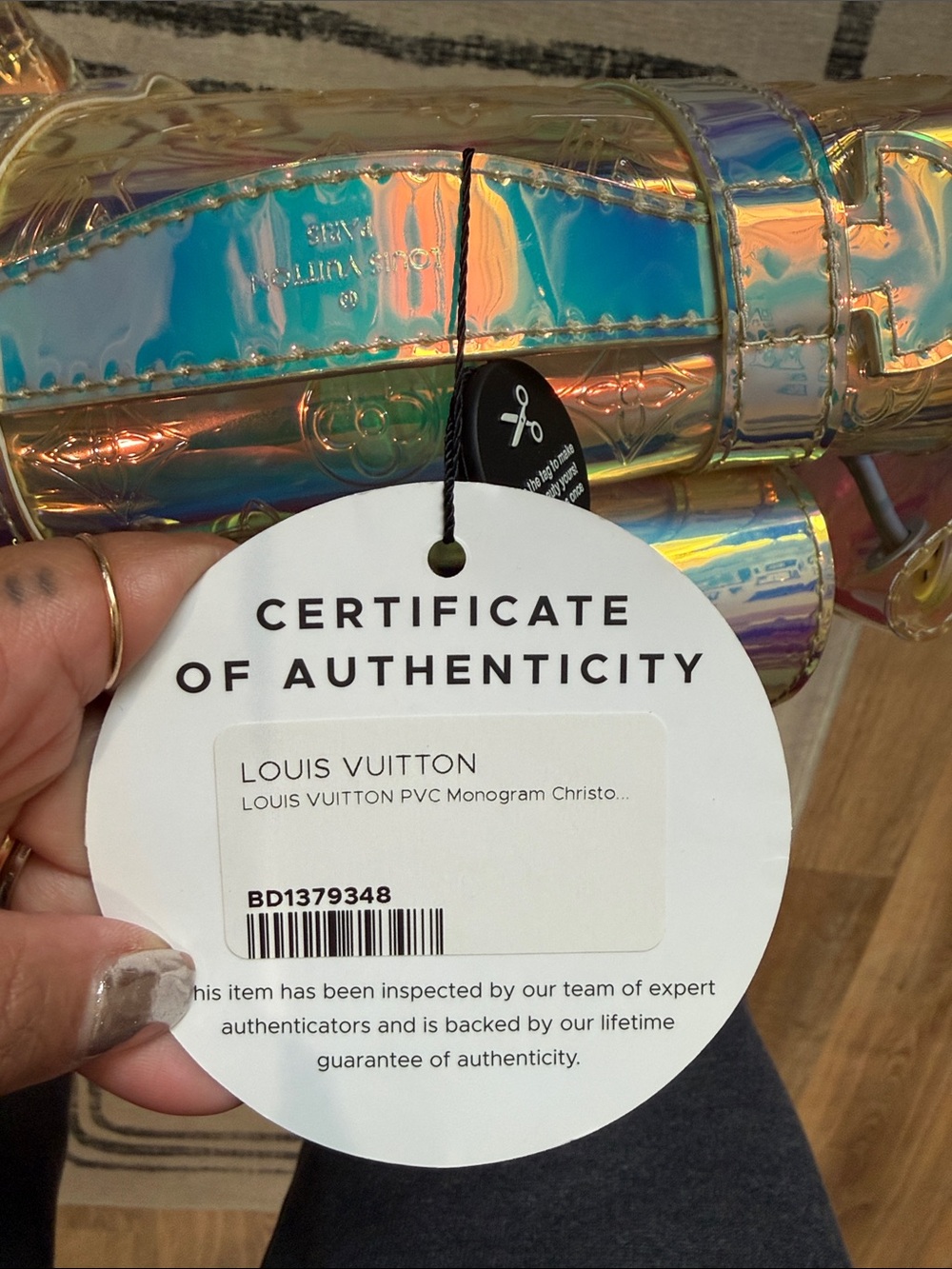 Louis Vuitton Holographic Iridescent Christopher GM Backpack - Clear Prism Shine - Picture 5 of 6
